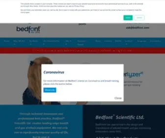 Bedfont.com(Bedfont Scientific Ltd) Screenshot