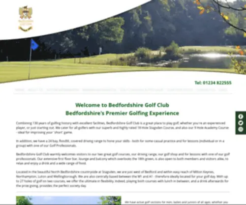 Bedfordshiregolf.com(Bedfordshire Golf Club) Screenshot
