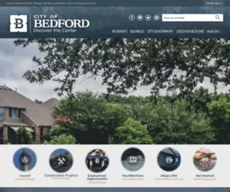 Bedfordtx.gov(Bedford TX) Screenshot