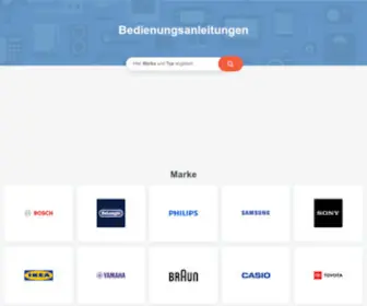 Bedienungsanleitu.ng(Bedienungsanleitung zu vielen Produkten) Screenshot