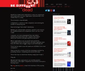 Bedifferentorbedead.com(Be Different or Be Dead) Screenshot