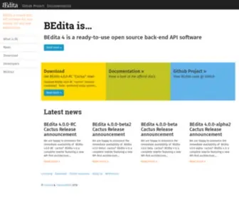 Bedita.net(Back-end API) Screenshot
