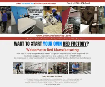 Bedmanufacturing.com(We supply Tape Edge Machine) Screenshot
