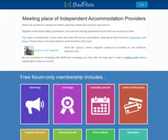 Bedposts.org.uk(Meeting place of Independent Accommodation Providers) Screenshot