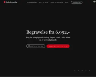 Bedrebegravelse.dk(Bedre Begravelse) Screenshot