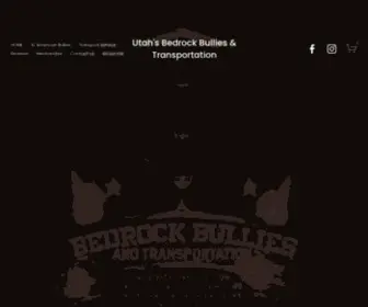 Bedrockbullies.com(Utah's Bedrock Bullies & Transportation) Screenshot