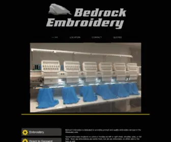 Bedrockembroidery.com(Bedrock Embroidery) Screenshot