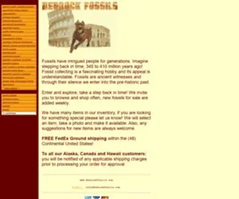 Bedrockfossils.com(Bedrock Fossils Final Text) Screenshot