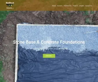 Bedrocksiteworks.com(From Excavation to Foundation) Screenshot