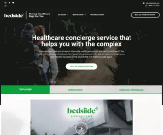 Bedsiide.com(Healthcare concierge services) Screenshot