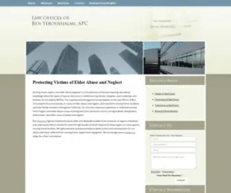 Bedsoresattorney.com(Law Offices of Ben Yeroushalmi) Screenshot