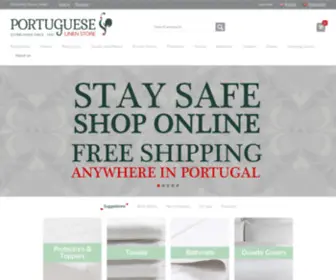 Bedspreadsportugal.com(The Portuguese Linen Shop) Screenshot