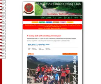 Bedsroad.org(Bedfordshire Road Cycling Club) Screenshot