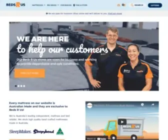 Bedsrus.com.au(Australia's Independent Beds) Screenshot