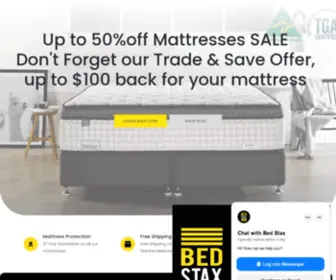 Bedstax.com.au(Bed Stax Mattress and Bedding) Screenshot