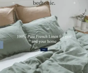 Bedtonic.com(Bedtonic European Flax Linen Bedding and loungewear Perth) Screenshot