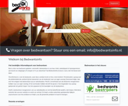 Bedwantsinfo.nl(Home) Screenshot