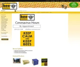 Bee-Commerce.com(Superior Supplies and Personalized Advice for the Back Yard Beekeeper) Screenshot