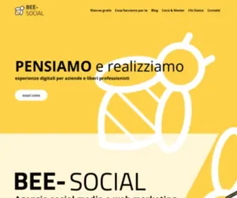 Bee-Social.it(Bee Social è il web marketing pratico per aziende e freelance) Screenshot