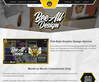 Beealldesign.com(Unlimited Graphic Design Service) Screenshot