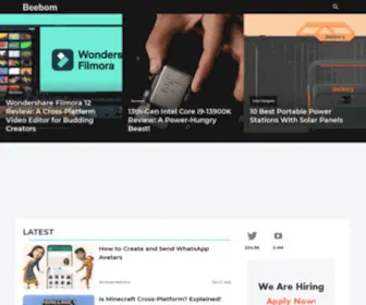 Beebom.com(Beebom is a new media company) Screenshot
