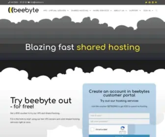 Beebyte.io(Shared hosting and cloud services) Screenshot