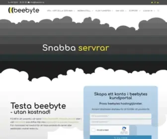 Beebyte.se(Webbhotell, vps och hostingtjänster i premiumklass) Screenshot
