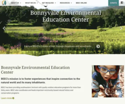 Beec.org(Bonnyvale Environmental Education Center) Screenshot