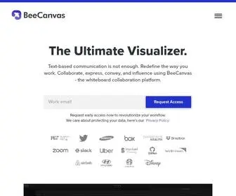 Beecanvasdev.com(Online Whiteboard for Visual Collaboration) Screenshot