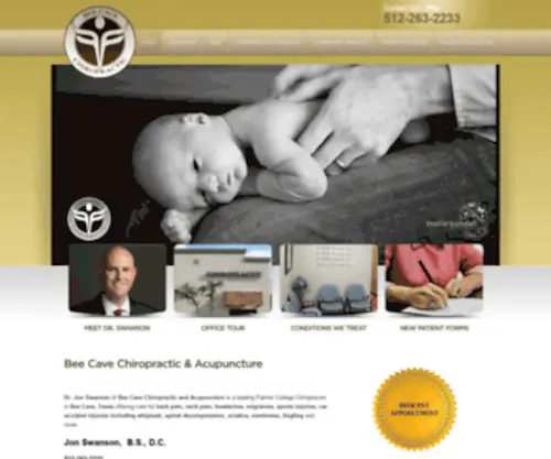 Beecavechiro.com(Bee Cave) Screenshot