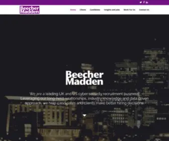 Beechermadden.com(Cyber Security Recruitment) Screenshot