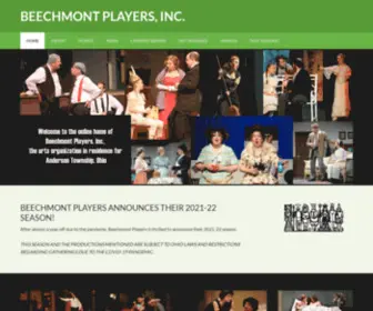 Beechmontplayers.org(Arts Organization in Residence for Anderson Township) Screenshot