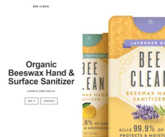 Beecleanspot.com(Bee Clean hand sanitizer) Screenshot