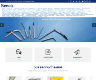 Beeco.asia(Immersion heaters Manufacturer and all electric heating elements at best company) Screenshot