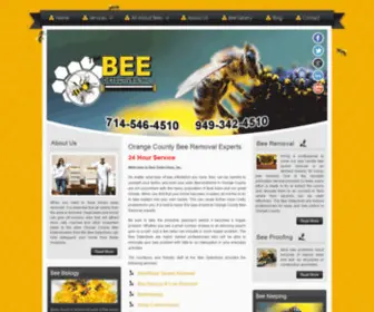 Beedetectives.com(Bee Identification and Removal Services in Orange County and Los Angeles) Screenshot