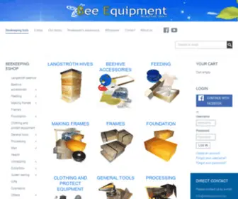 Beeequipment.eu(Beekeeping tools) Screenshot