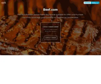 Beef.com(The Global Gateway to Beef) Screenshot