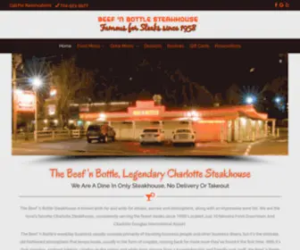 Beefandbottle.net(Steak Restaurants In Charlotte NC) Screenshot