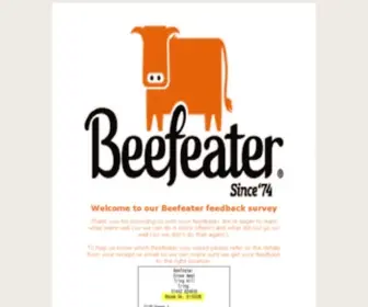 Beefeatergrillfeedback.co.uk(Beefeater Grill feedback survey) Screenshot