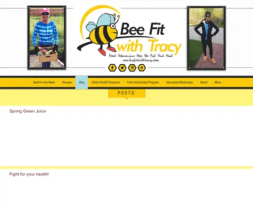 Beefitwithtracy.com(Bee Fit With Tracy) Screenshot