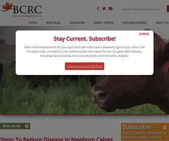 Beefresearch.ca(Beef Cattle Research Council) Screenshot
