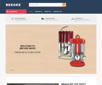 Beegeeimpex.com(Bee Gee Impex) Screenshot