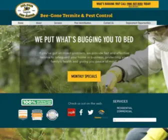 Beegonepests.com(Bee-Gone Termite and Pest Control) Screenshot