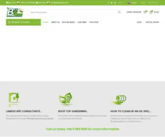 Beegreenco.com(Manufacturers and Exporters of Value Added Organic Coconut Coir) Screenshot