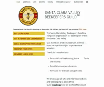 Beeguild.org(Santa Clara Valley Beekeepers Guild) Screenshot