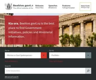 Beehive.govt.nz(Information about) Screenshot