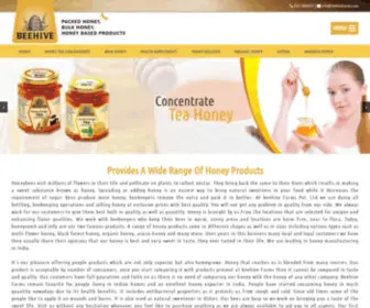 Beehivefarms.com(Honey Manufacturing in India) Screenshot