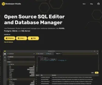 Beekeeperstudio.io(Open Source SQL Editor and Database Manager) Screenshot