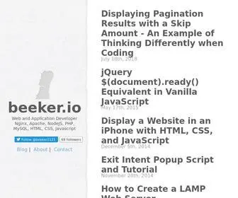 Beeker.io(Javascript) Screenshot