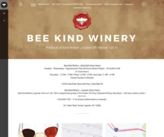 Beekindwinery.com(Bee Kind Winery) Screenshot